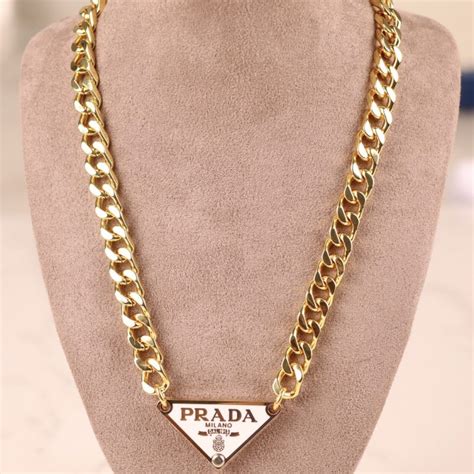 prada jewelry 2012|prada necklace triangle dupe.